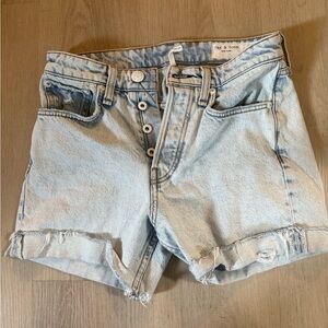 Rag & Bone Faded Blue Jean Shorts